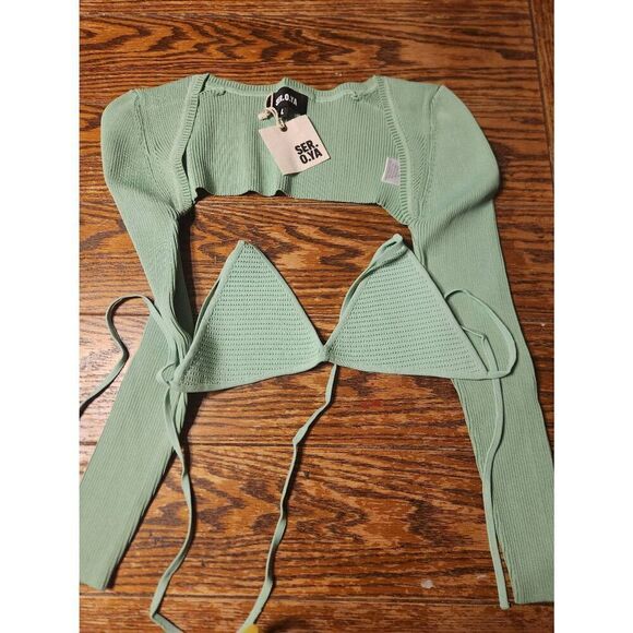 NWT SER.O.YA Dahlia Set in Green sz Large - Picture 2 of 5